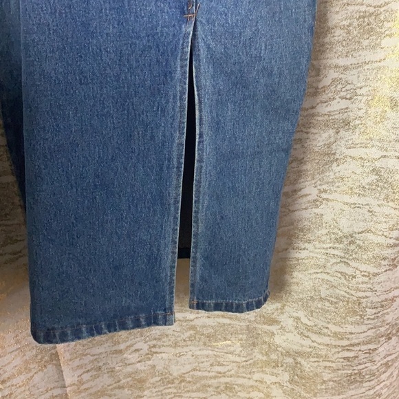 Vintage🧚♀️Junior Jean Los Angeles Gold Studded Denim Button Up Dress Size M - Picture 7 of 16